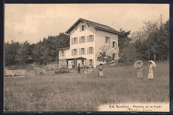 Cartoline postali: AK Buchillon, Pension Hotel de la Forêt – Usato da Berlin venduto da bartko-reher