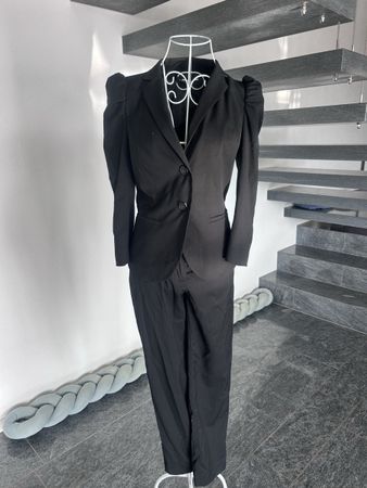Ensemble tailleur noir élégant - Parfait pour l'automne