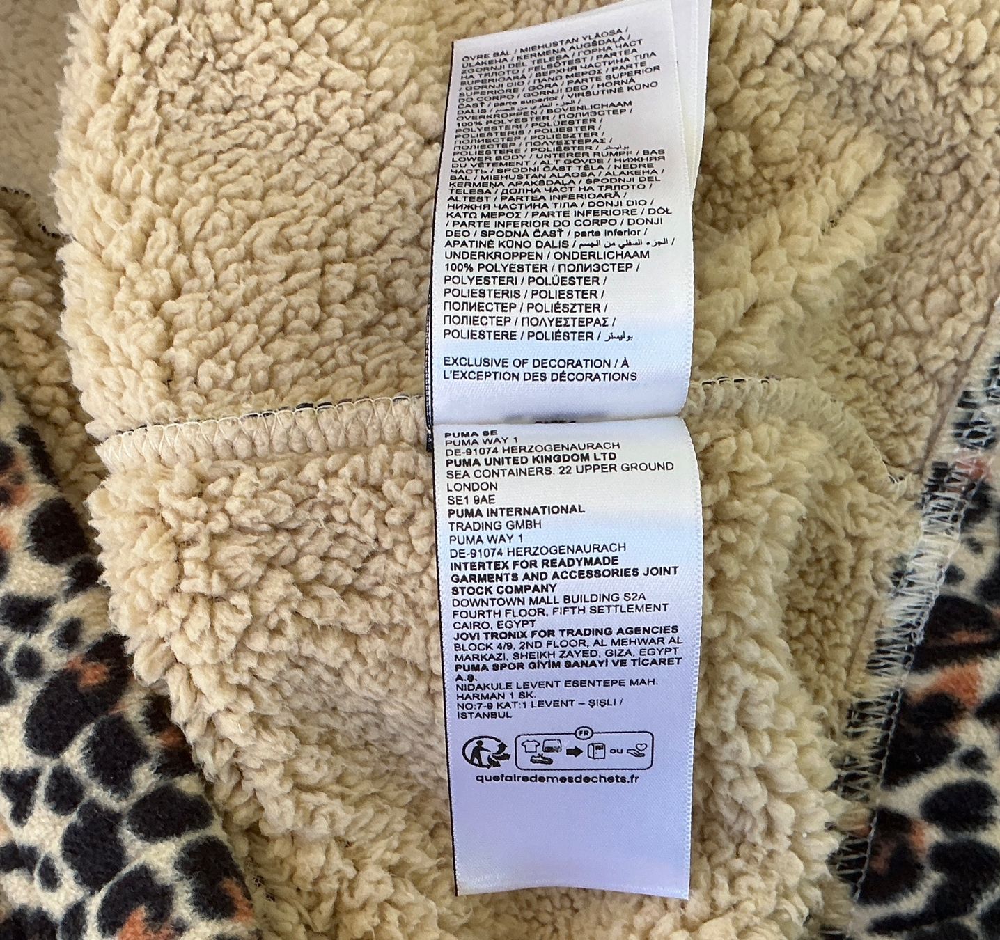 Puma Maglioni & Felpe: Puma Pullover Fleece Leo Print beige/braun Grösse M – Nuovo (secondo la descrizione) da Kreuzlingen venduto da LoveTheSea 4