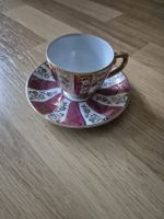 Feine Sammeltasse PM Bavaria, Vintage Golddekor, Rarität!