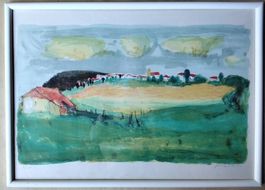 Geo Bretscher Lithographie nummeriert, signiert und datiert