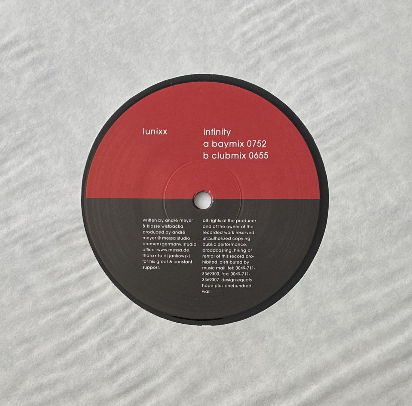 Dischi in vinile: Lunixx, Infinity (Trance) – Usato da Flums venduto da Empe1 2