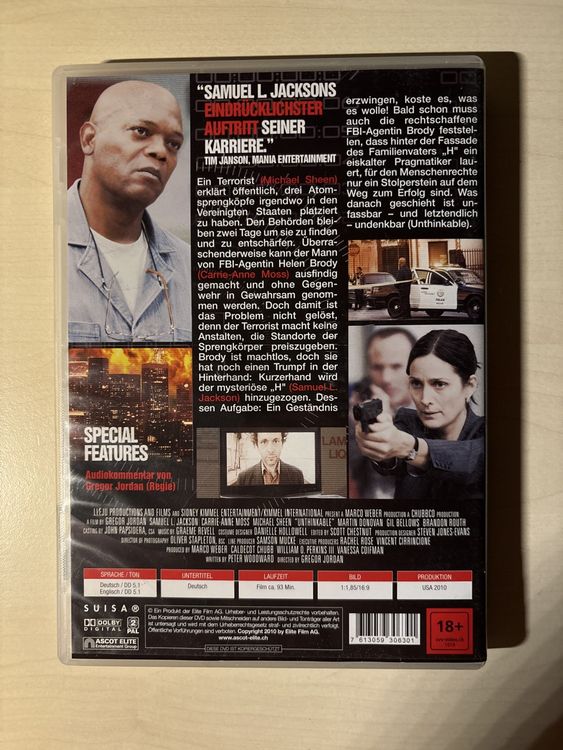 Unthinkable mit Samuel L. Jackson (2904) (Gebraucht) in Ruswil für CHF ...