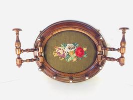 Antike Seltene Faltbare Wandgarderobe