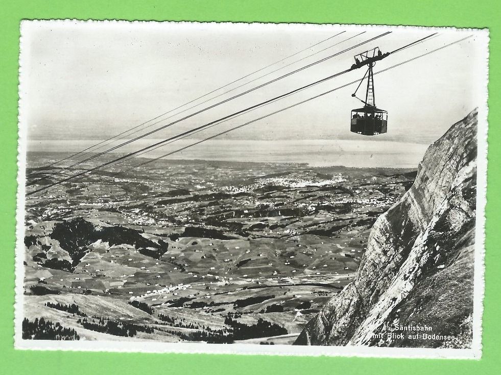 Ansichtskarten: Säntisbahn mit Blick auf Bodensee – Gebraucht aus Zürich von t24_de