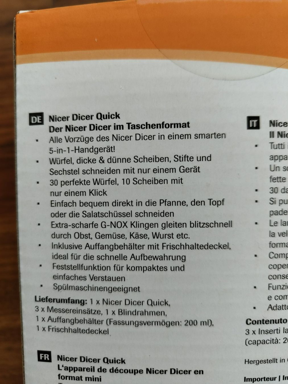 Elettrodomestici da cucina: Nicer Dicer Quick / Schneidegerät – Nuovo (secondo la descrizione) da Schwyz venduto da Balmer92 2