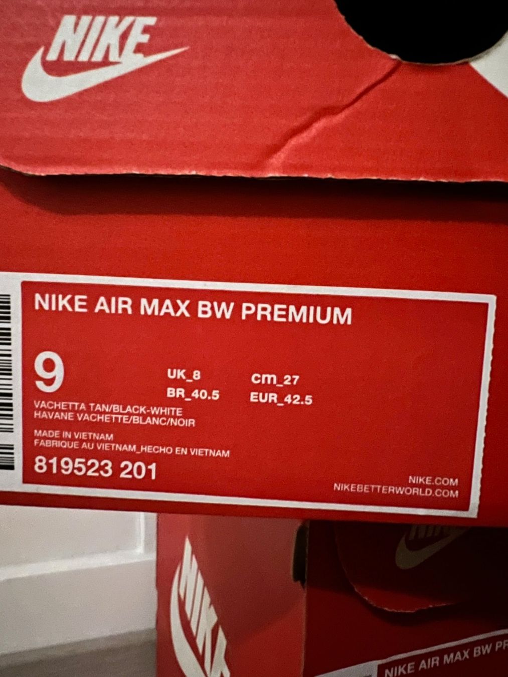 Nike Scarpe da uomo: Nike Air Max BW Vachetta Brun – Nuovo e nell'imballaggio originale da Le Sentier venduto da Jypouille 4