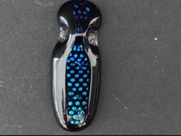 Pendentif artisanal unique en verre dichroïque !