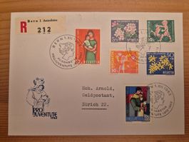 CH-PJ FDC aus 1962 gelaufen Zustand gemäss Bilder