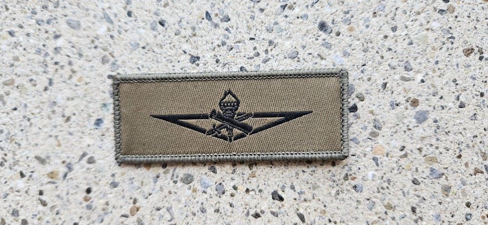 RescPol Zoll Abzeichen Beige - Gesticktes Klettabzeichen 77x99mm