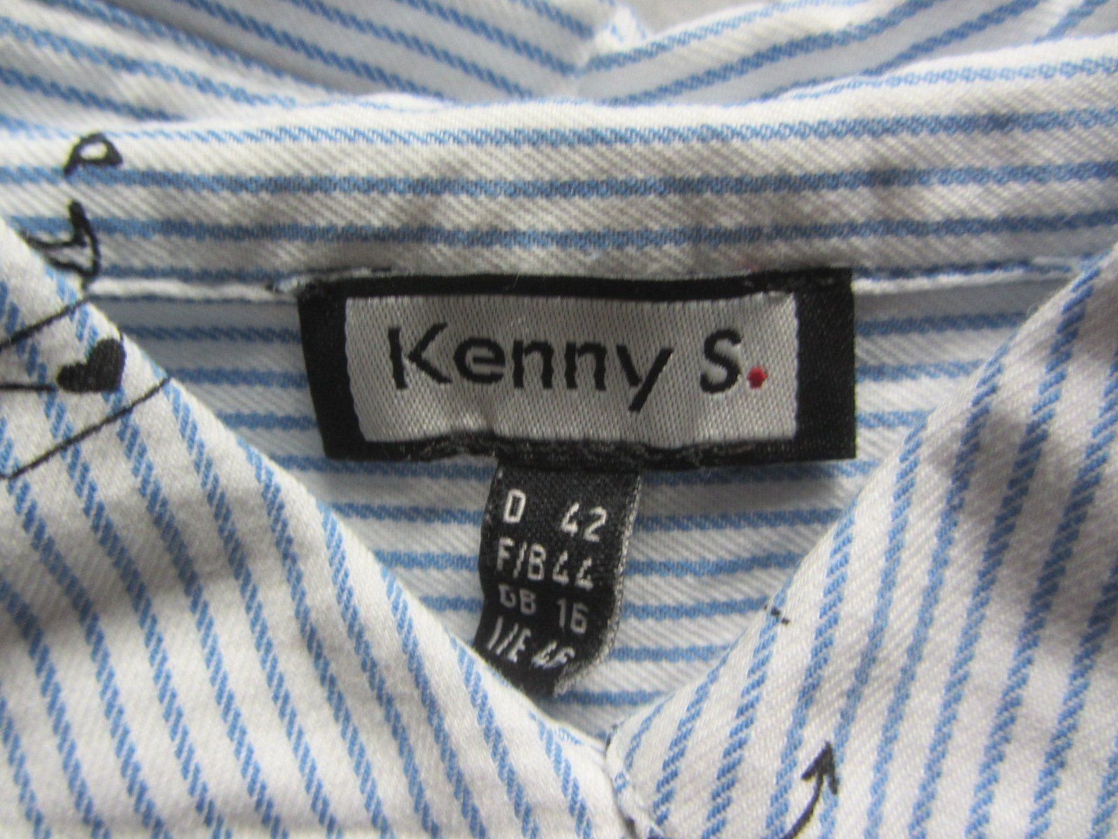 Blusen: KENNY S. - Bluse blau-weiss gestreift 42 – Gebraucht aus Zürich von Diazaio 4