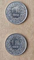 1 Fr. Silber Schweiz 1939 Schweizer Münze  2 Stück