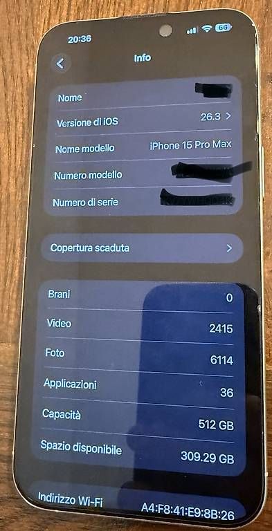 Apple Telefoni cellulari / Smartphones: Iphone 15 ProMax 512GB – Usato da Giubiasco venduto da gazyy 2