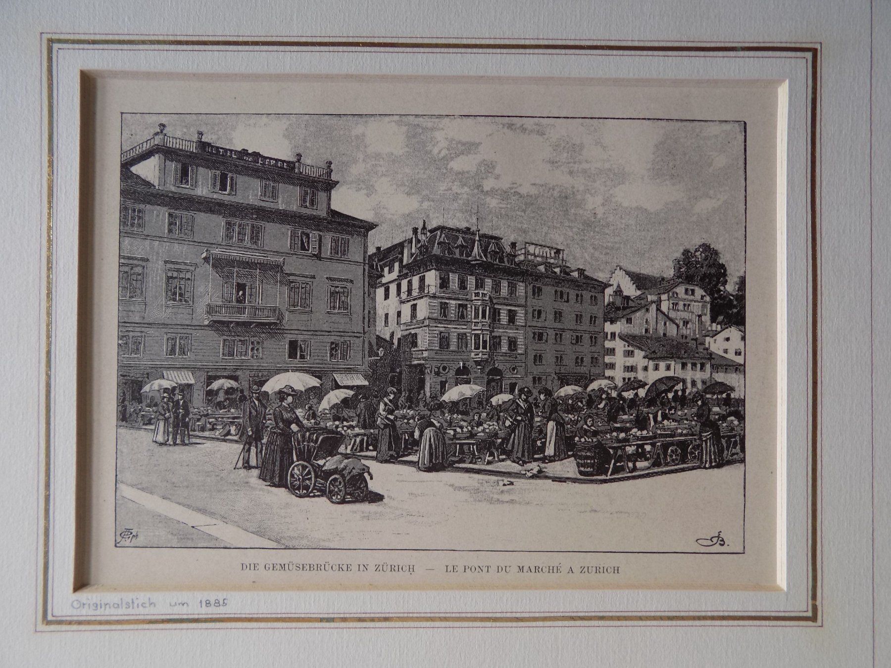 Gravures: Die Gemüsebrücke Zürich – D'occasion à Risch par Rischli15 1