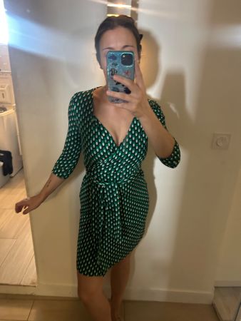 Diane von Fürstenberg wrap silk dress