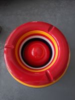 Bunte Keramik Aschenbecher, Retro, Sommer-Deko 