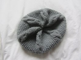 Strickmütze hellgrau