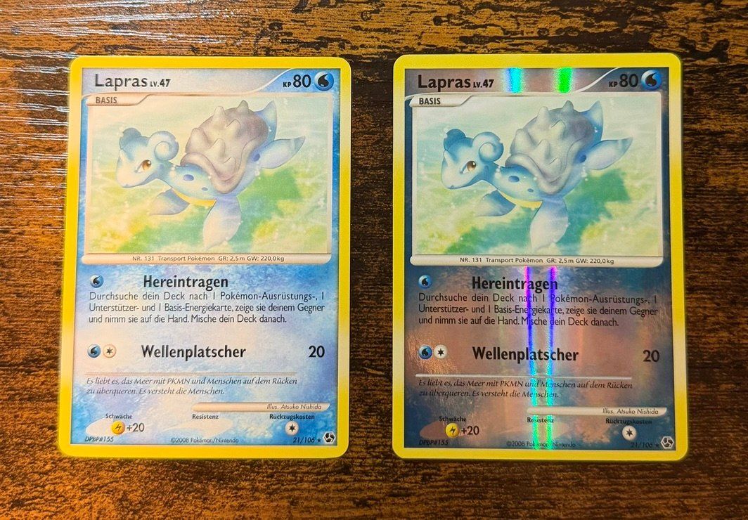 Pokémon Carte collezionabili: Lapras Rare Reverse Holo & Rare 21 – Usato da Zürich venduto da PEACECOCOON