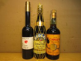 3 Fl. Grappa , Rum , Brandy . #1744