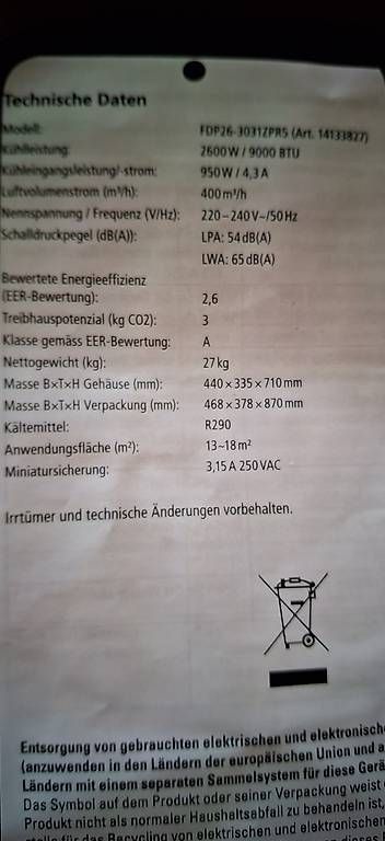 Climatiseurs: INTERTRONIK KLIMAGERÄT  – D'occasion à Biel/Bienne par Micra-45 4