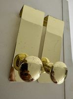 2x Wandanhänger Handtuchhalter Haken Handtuchhake Goldfarben