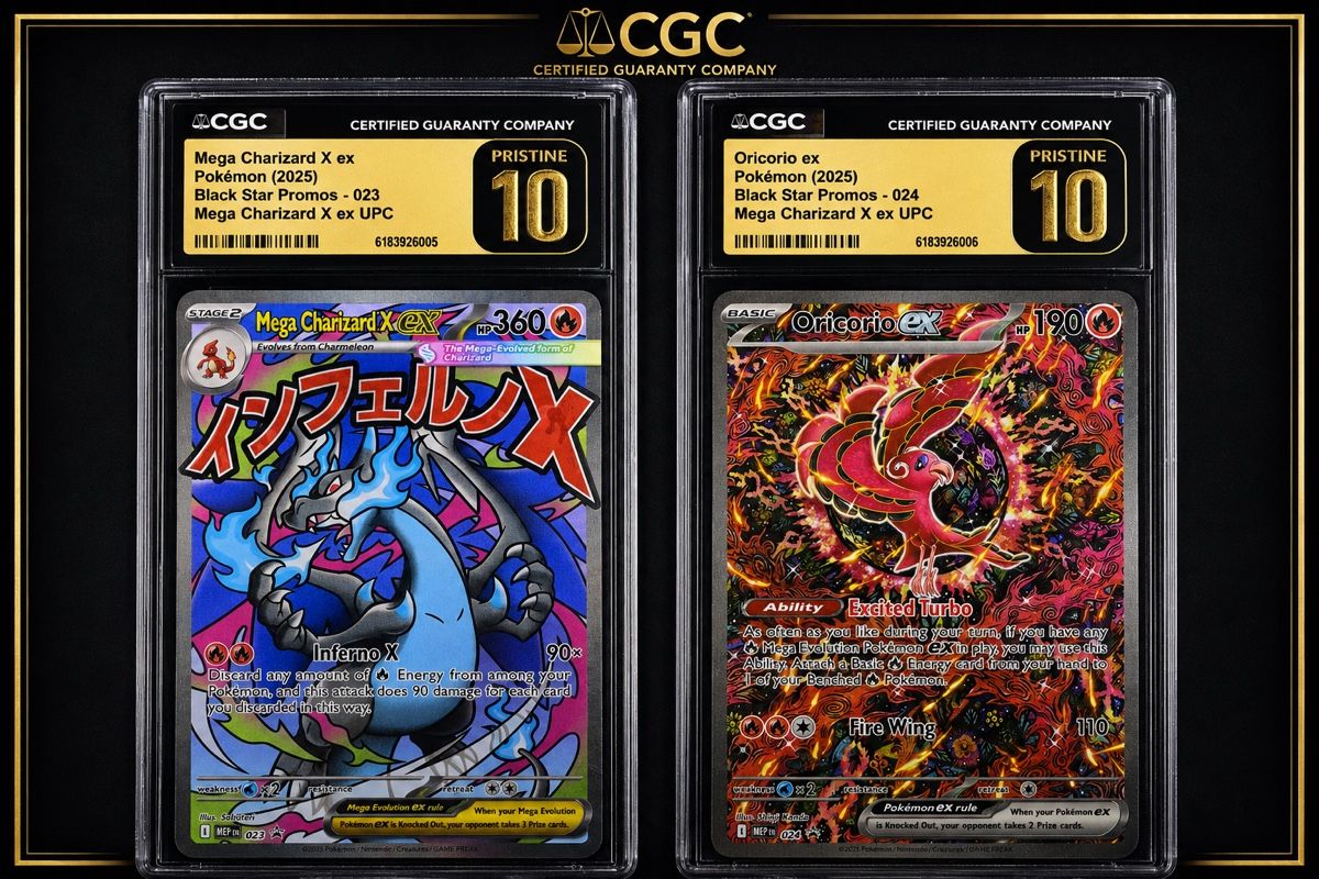 Pokémon Sammelbilder & Trading cards: CGC Pristine 10 Sequential Set—Mega Charizard X&Oricorio ex – Neu (gemäss Beschreibung) aus Niedergösgen von PokeZone