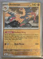 Pokemon Archeops Karte reversholo rear☆, WHT, EN, nearmint. 