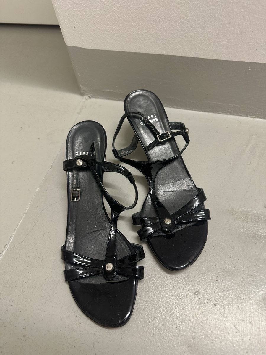 Stuart Weitzman Chaussures femmes: Sandaletten Stuart Weitzman schwarz Grösse 39 – D'occasion à Meilen par ninifee20 1