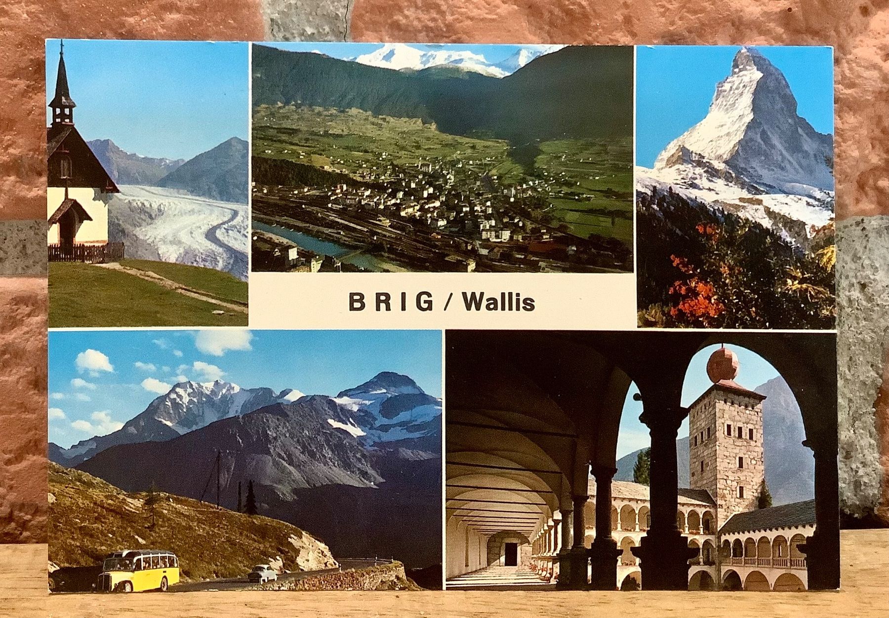 Cartoline postali: BRIG & Umgebung - Matterhorn - Oldtimer - Simplon – Usato da Root venduto da ENGLAND-TREASURES