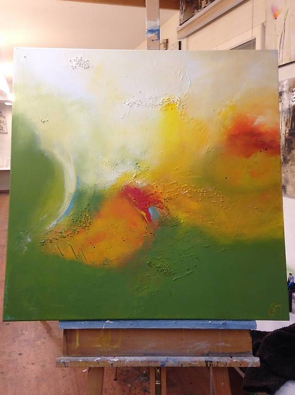 Tableaux: Bild "Fresh" (Mischtechnik) 70x70 cm – D'occasion à Bassersdorf par ella98