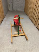 Schaukelpferd Holz bunt Kinder Spielzeug gebraucht