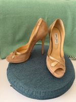 Wunderschöne peeptoe Pumps Plateau Jimmy Choo nude beige 39