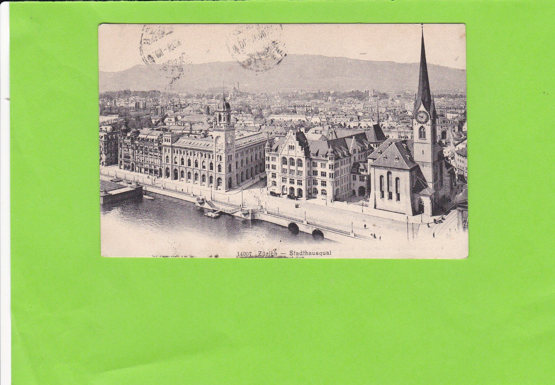 Ansichtskarten: Zürich-Stadthausquai – Gebraucht aus St. Peterzell von neckertal