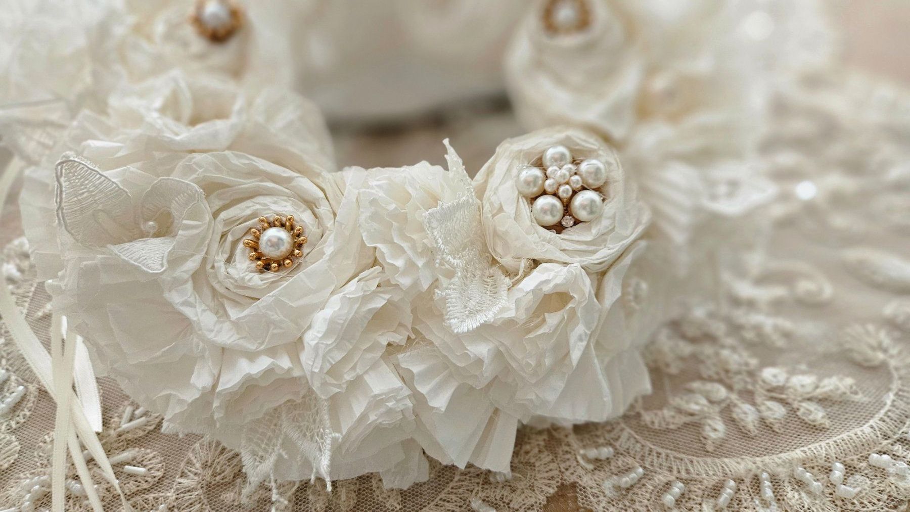 Tutte le decorazioni: Shabby Chic Kranz, Geschenk Romantik Hochzeit Muttertag – Nuovo e nell'imballaggio originale da Gossau ZH venduto da LeoniesDeko 2