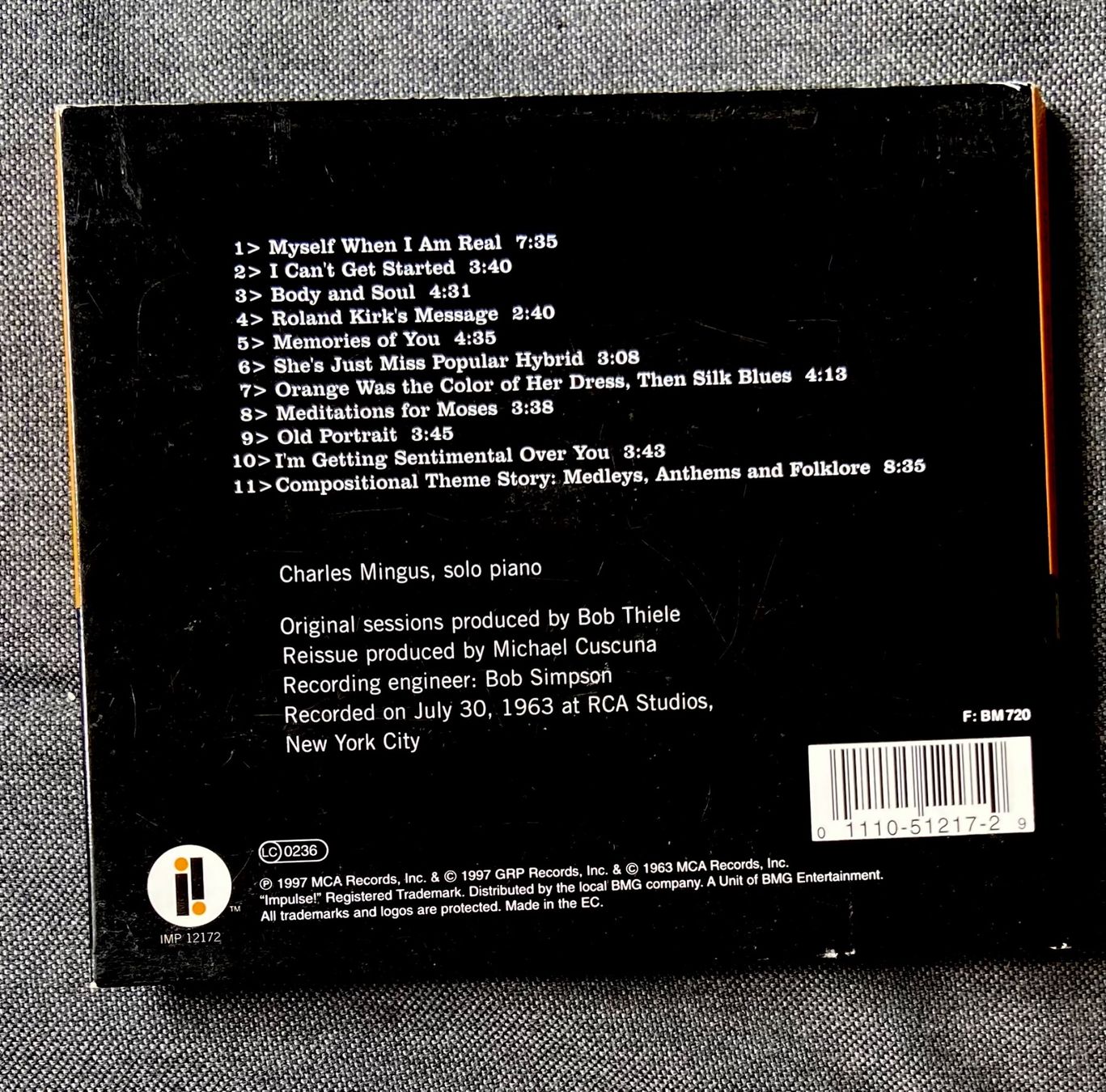 CDs: CHARLES MINGUS CD MINGUS PLAYS PIANO • Jazz – D'occasion à Luzern par Lycka 1