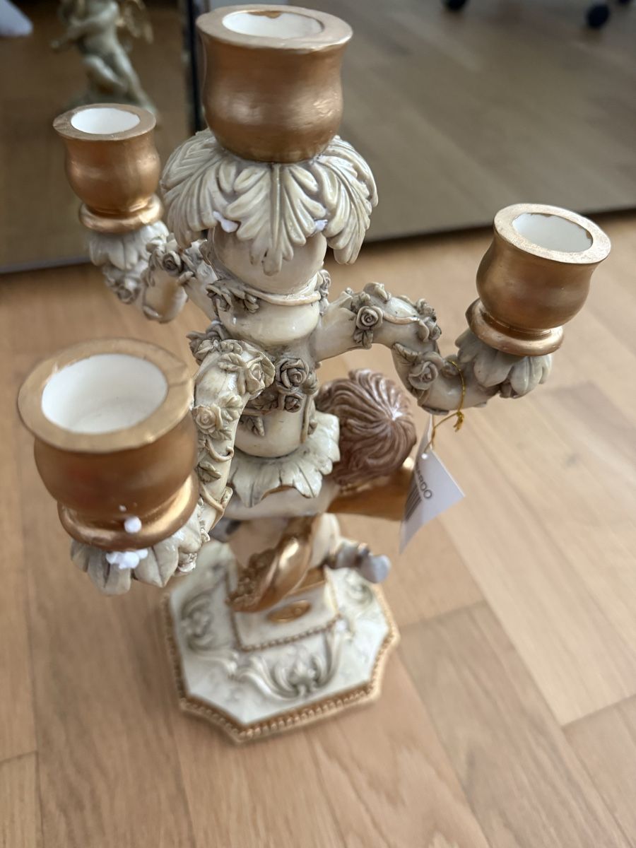Portacandele: Kerzenständer mit Engelmotiven – Nuovo (secondo la descrizione) da Winterthur venduto da yar_dpp8 3