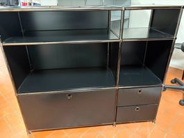 USM Haller Sideboard Schwarz mit Schlüssel Top Zustand!