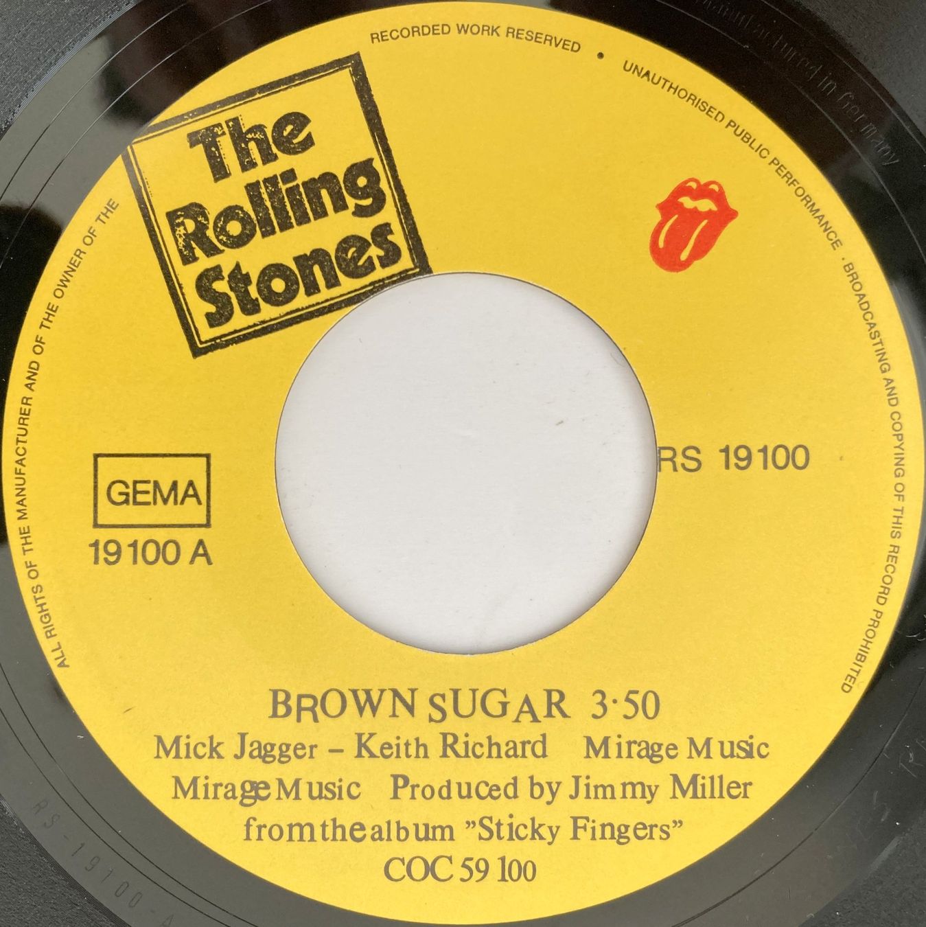 Schallplatten: ROLLING STONES - BROWN SUGAR – Gebraucht aus Bottens von hotter-than-hell 2