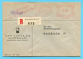 R - Brief Neuallschwil 1955 - Absender: Elco Papier A.G.