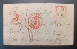 VORPHILA BRIEF BELFORT - ST. MARTIN 1842