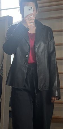 ARMA Lederjacke/Blazer Top Zustand Schwarzbraun Gr. 34/36