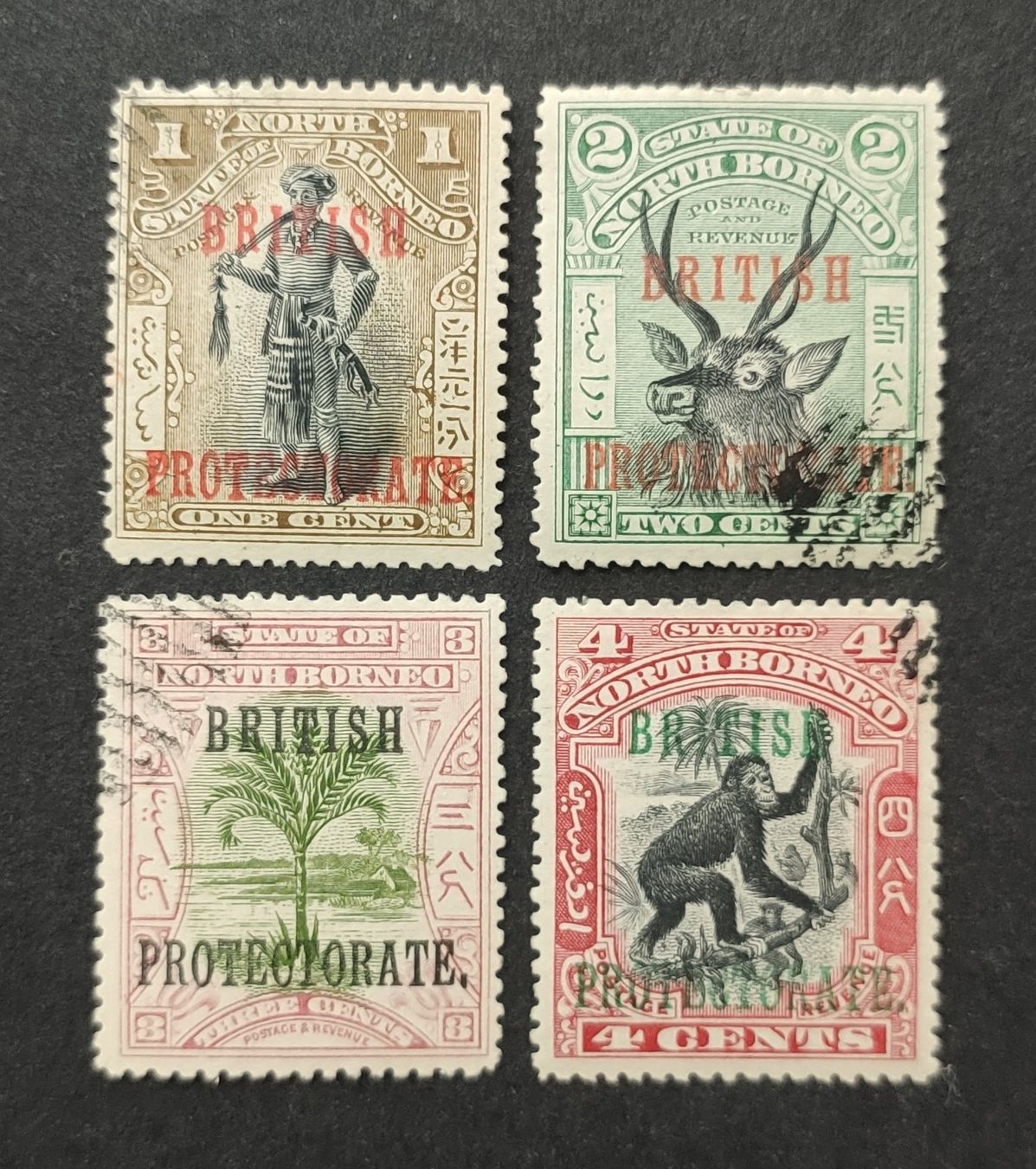 Tutti i francobolli: North Borneo - Ovpt. "British Protectorate", gestempelte – Usato da Wil SG venduto da Zazal