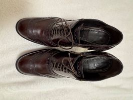 Chaussures Richelieu Femme, cuir bordeaux, Taille 36,5!