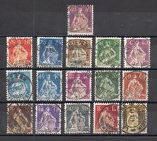 1908/25 HELVÉTIE AVEC ÉPÉE HELVETIA MIT SCHWERT cplset Y V@‪