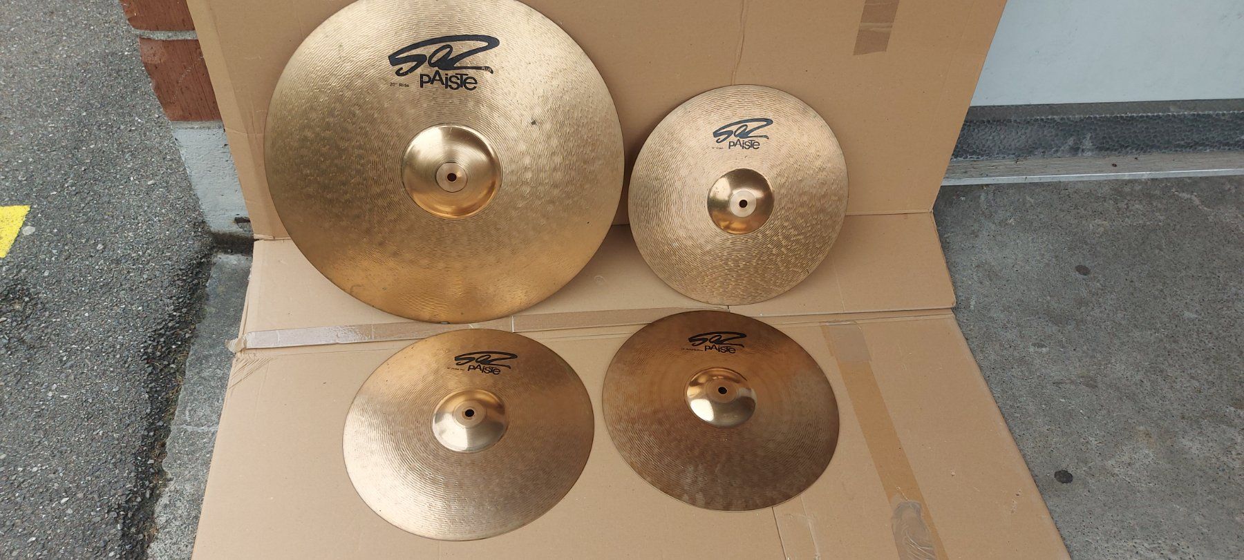 Paiste Strumenti musicali: Paiste 502 Plus Becken Set 20", 14", 14" – Usato da Glattbrugg venduto da Swissmusik