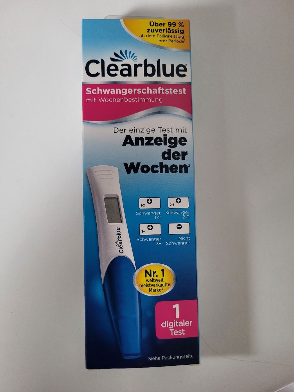 Attrezzature mediche: Clearblue Schwangerschaftstest – Nuovo (secondo la descrizione) da Biglen venduto da Ixya69