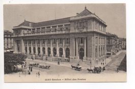 GENÈVE Hôtel des Postes - Pferde-Kutsche , Fuhrwerk