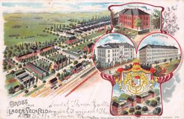 Gruss aus LAGER SECHFELD - uralte Karte 1901