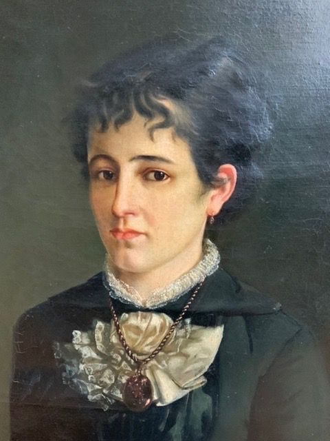 Dipinti: Ölgemälde, Portrait Dame von 1881 – Usato da Basel venduto da Genie2 2