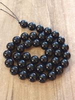 1 Strang Natürliche 5A schwarze Turmalin Perlen 10 mm